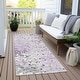 preview thumbnail 87 of 101, Machine Washable Indoor/Outdoor Modern Splatter Chantille Rug Lavender - 2'3" x 7'6"