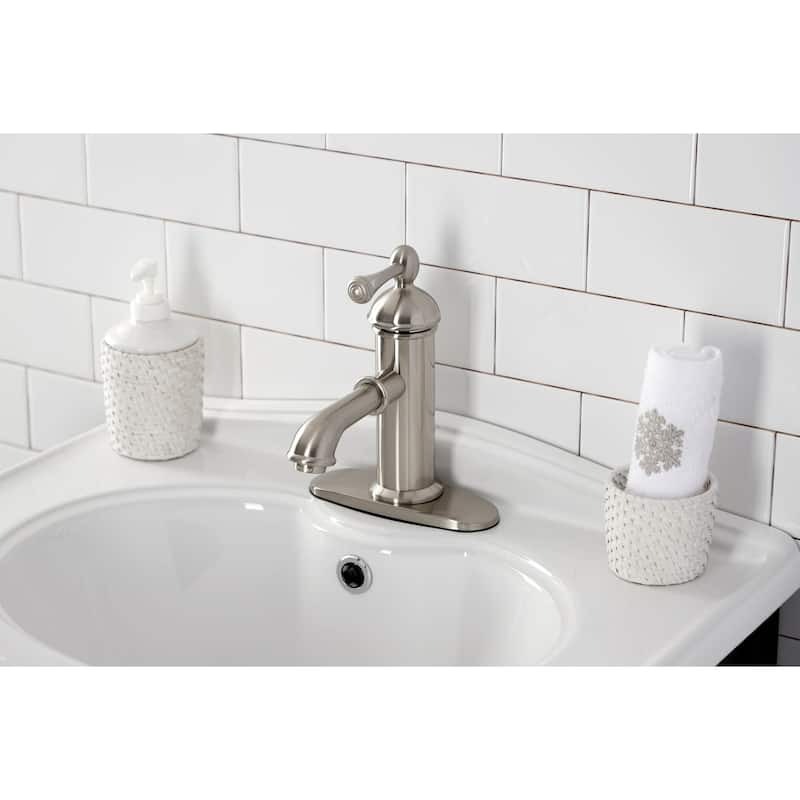 Kingston Brass Paris 1.2 GPM Single Hole Bathroom Faucet with Pop-Up