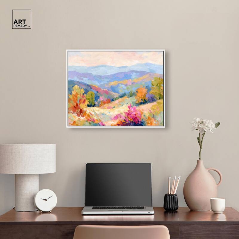 Colorful Valley II Canvas by Art Remedy