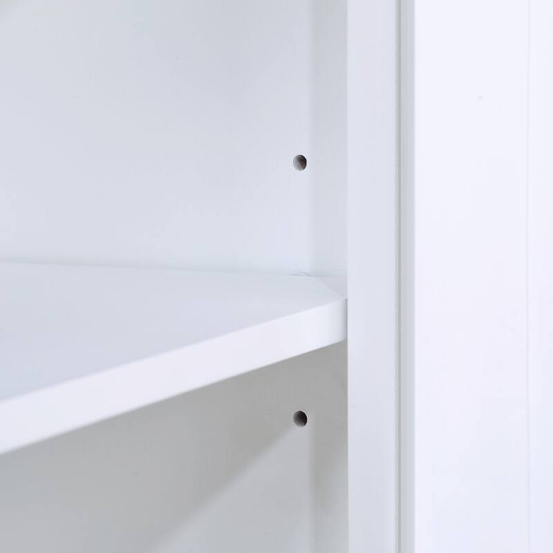 40" Retro Console Table with Adjustable Storage Shelf