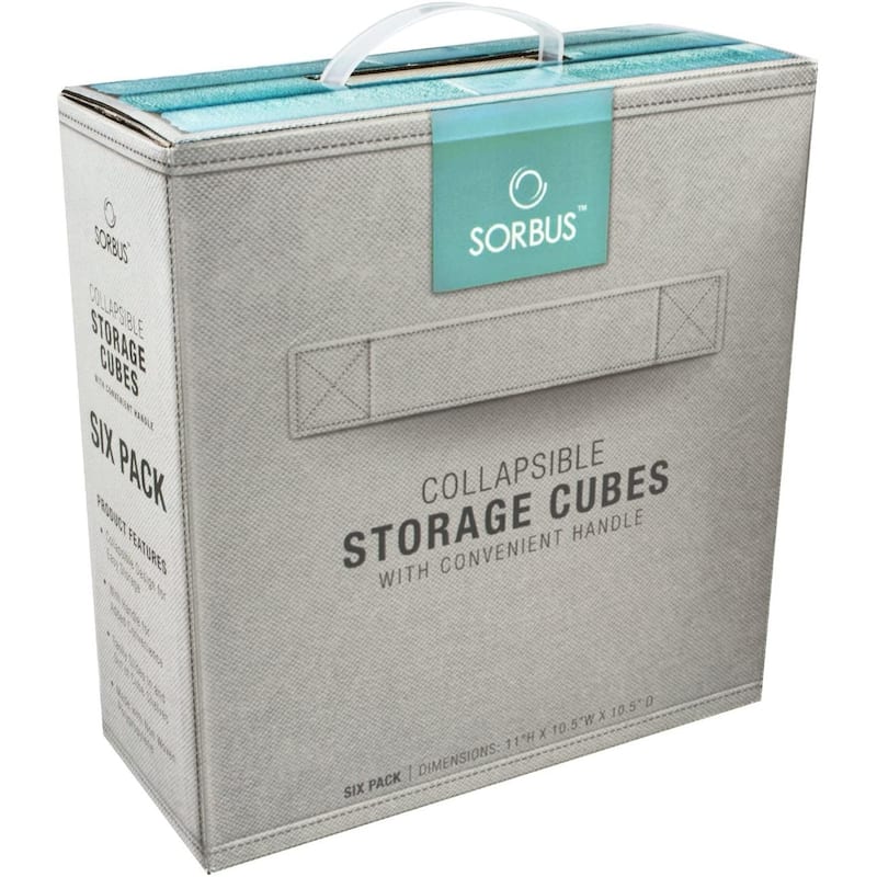 Collapsible Storage Cube - Six Cubes Beige