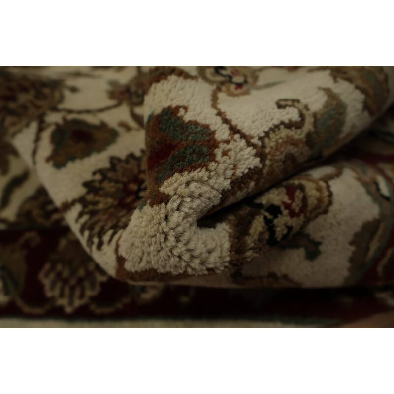 Hand Knotted Oriental 100% Wool Carpet Transitional Floral Beige & Ivories Oushak Area Rug - 3' 1'' X 2' 0''