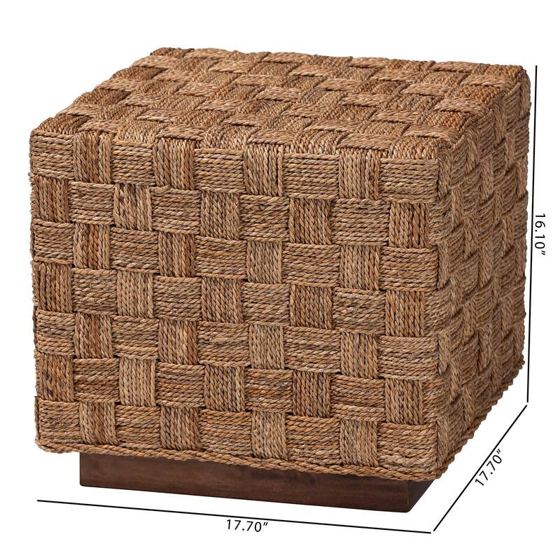 Karina Bohemian Natural Seagrass End Table