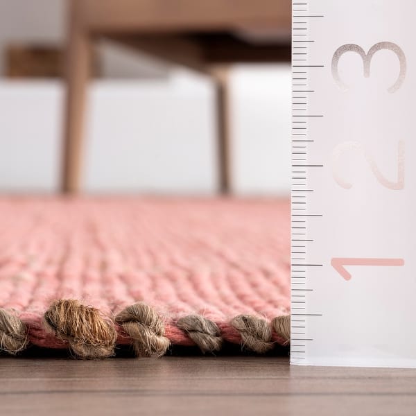 dimension image slide 3 of 5, Brooklyn Rug Co Jacky Classic Jute Blend Area Rug