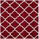 preview thumbnail 85 of 145, SAFAVIEH Hudson Shag Ariola Trellis 2-inch Thick Rug 5'3" Square - Red/Ivory