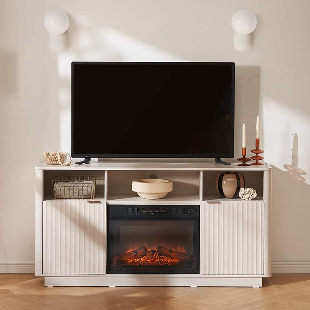 Mopio Brooklyn 59" Electric Fireplace TV Stand