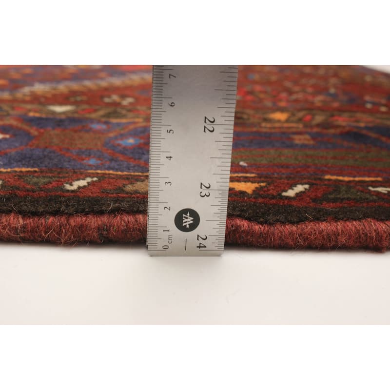 ECARPETGALLERY Hand-knotted Andelz Red Wool Rug - 4'5 x 6'9