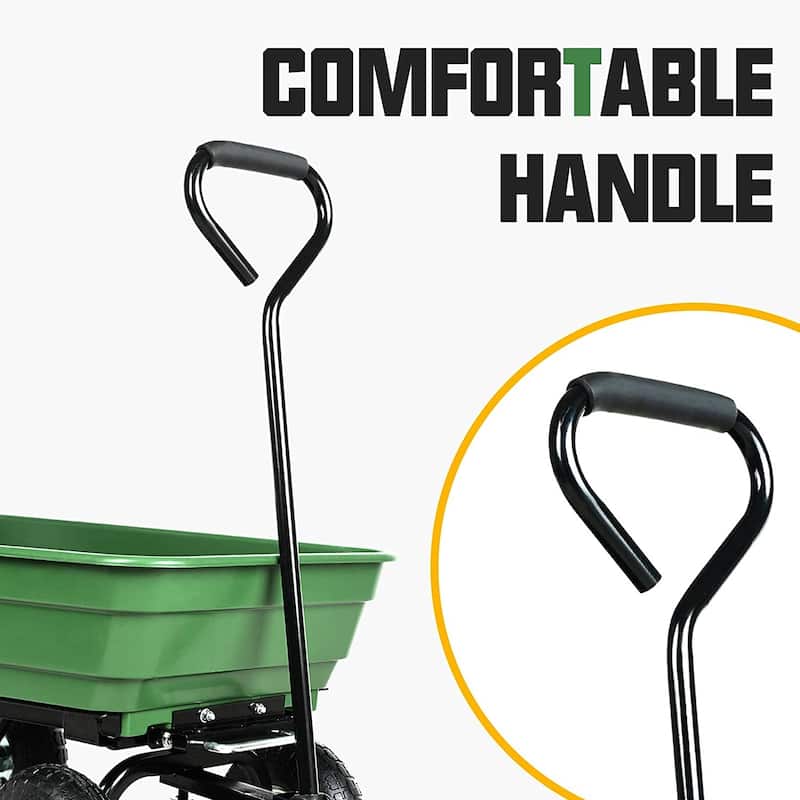 Steel Garden Cart with Wheels