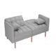 LUXMOD Futon Sleeper Sofa With 2 Pillows Fabric