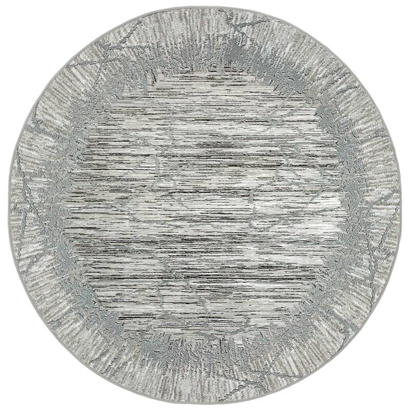 Admire Home Living Sognatore 1229 Transitional Crackled Area Rug