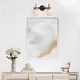 preview thumbnail 15 of 20, Modern Gold 2/4-Light Bathroom Vanity Light Textured Glass Wall Sconce