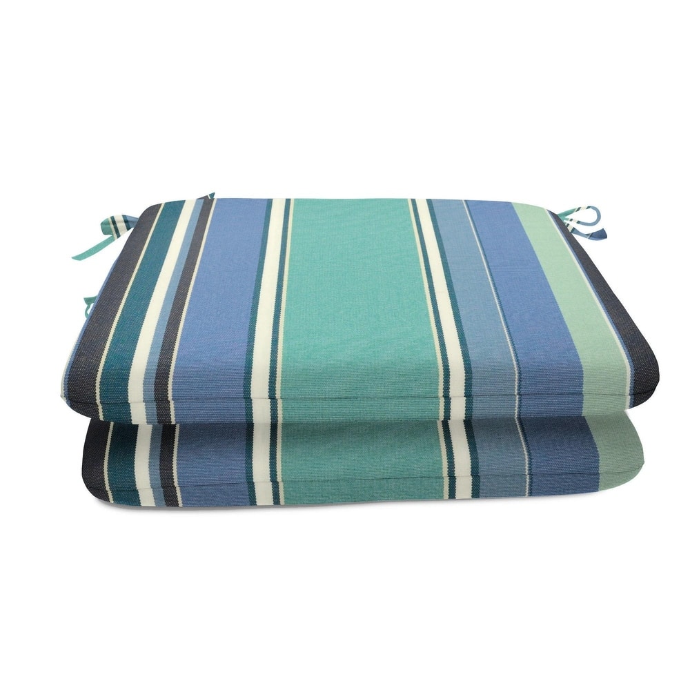 20 inch square Sunbrella stripe seat pad (2 pack)