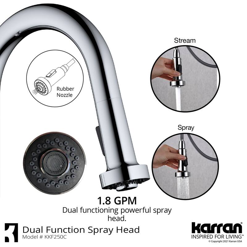 Karran Scottsdale Single-Handle Pull-Down Sprayer Kitchen Faucet