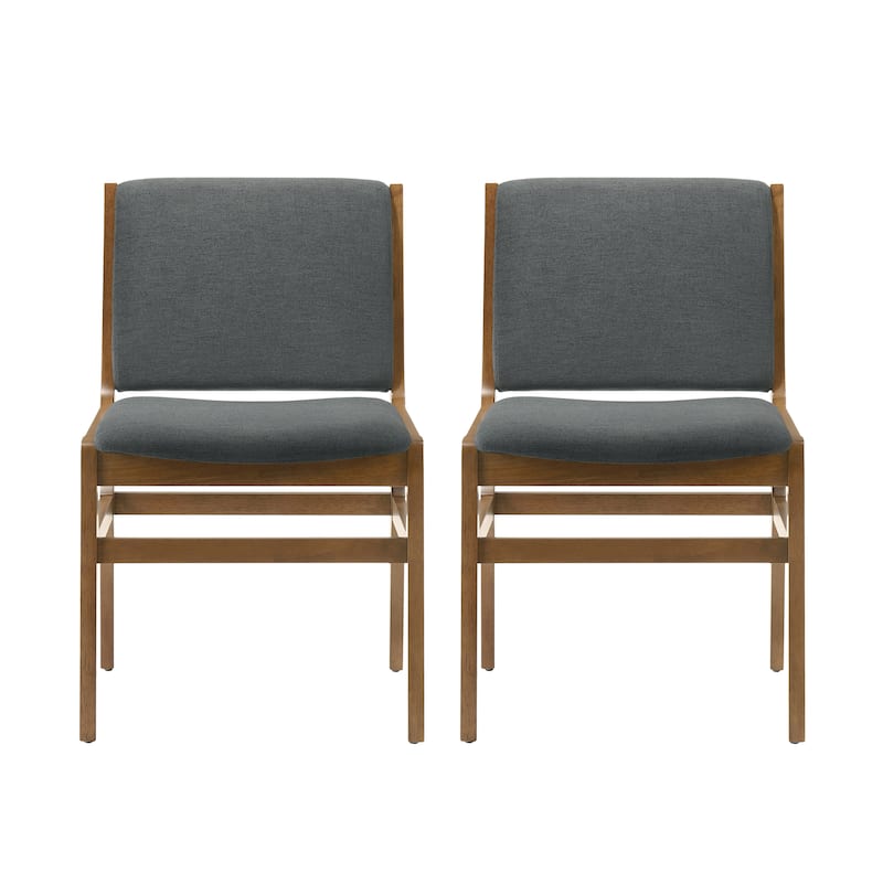 Modern Minimalist Dining Chair, Stylish Dining Chair with Thick Cushions and Rubber Wood Frame, for Dining Room