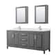 Option Dark Gray / Giotto Quartz Top / Polished Chrome