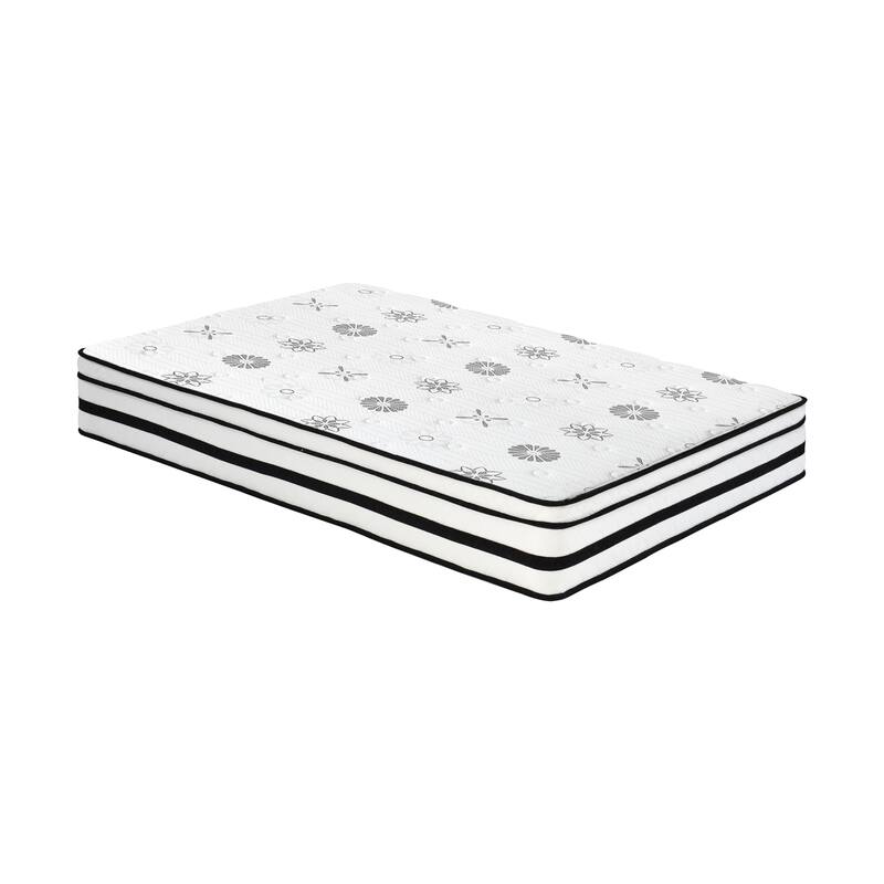 12" Highly Breathable Quilted Cover Hybrid Mattress in a Box - White - Full
