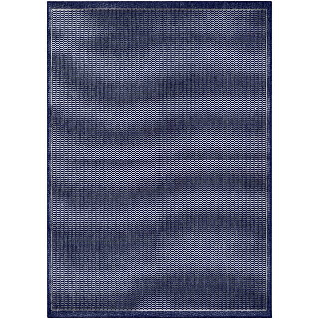Pergola Deco Indoor/ Outdoor Area Rug - 7'6" x 10'9" - Indigo Blue