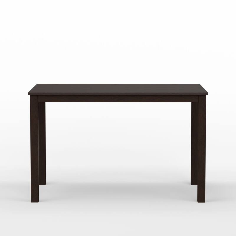 3-Piece Dining Set, 48" Rectangle Wood Table and Double X-Back Chairs