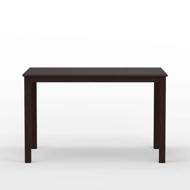 3-Piece Dining Set, 48" Rectangle Wood Table and X-Back Chairs
