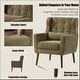 preview thumbnail 36 of 44, Linen Fabric Lounge Wingback Chairs Modern Accent Chair