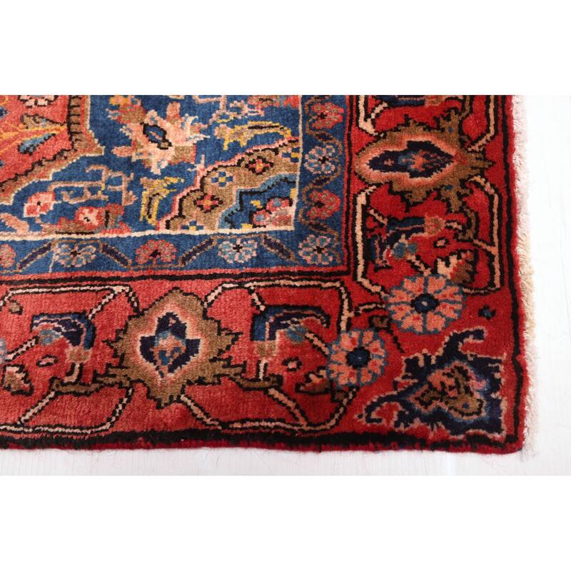 ECARPETGALLERY Hand-knotted Anatolian Vintage Dark Navy Wool Rug - 4'8 x 9'6