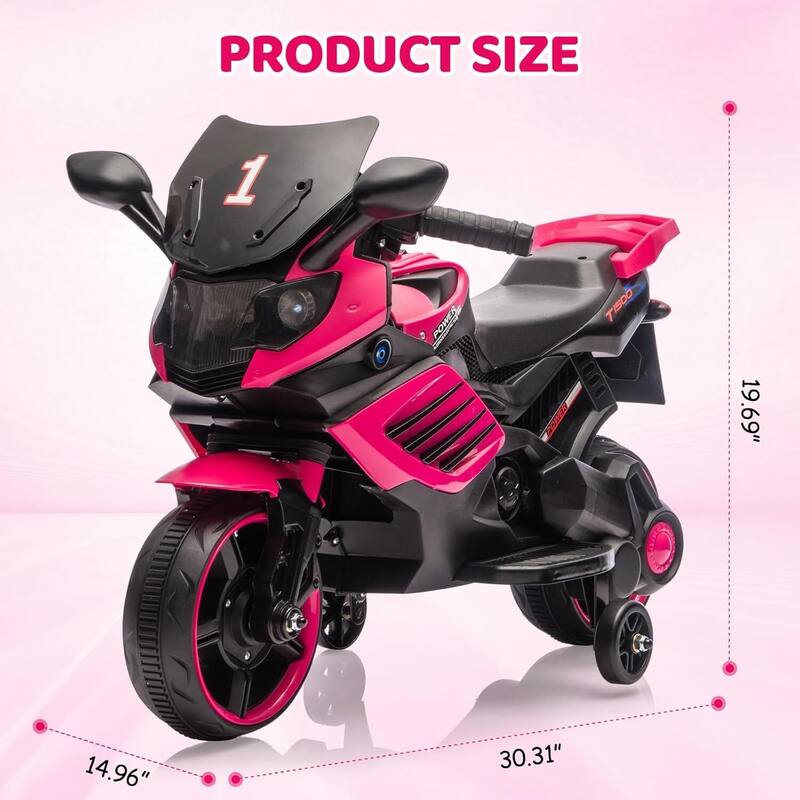 Kids 6V Ride On Motorcycle, Ride On Toys for Kids Best Gift