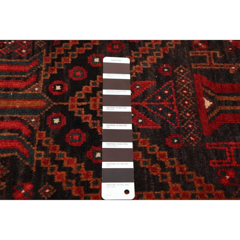 ECARPETGALLERY Hand-knotted Authentic Turkish Black Wool Rug - 3'5 x 7'3