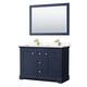 Option Dark Blue / Carrara Cultured Marble Top / Brushed