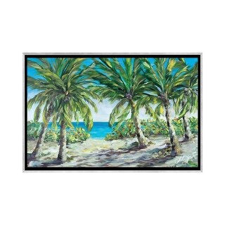 iCanvas "Tropical Palm Tree Paradise" by Julie Derice Framed - Bed Bath ...