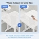 preview thumbnail 4 of 24, HDPE 35.8''L Square Dining Table with 1.7''D Bulit-in Umbrella Hole