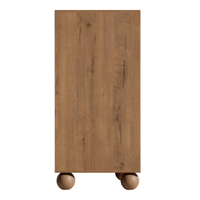 Wave Front 9 Drawer Dresser Handle-Free Modern Storage Cabinet
