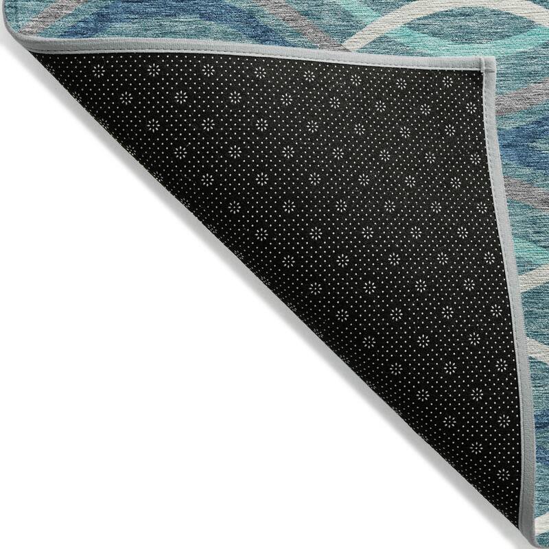 Machine Washable Indoor/ Outdoor Chantille Contemporary Deco Rug