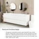preview thumbnail 88 of 148, Floating Bathroom Vanity with Integrated Resin Top