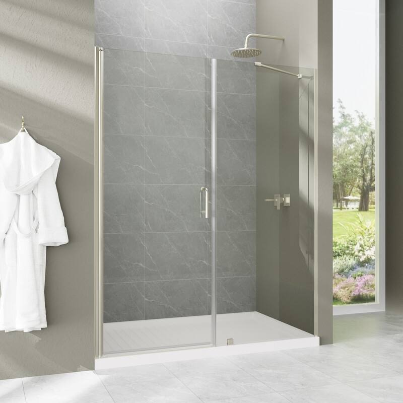Alvana 60‘’×72'' Semi-Frameless Hinged Shower Door