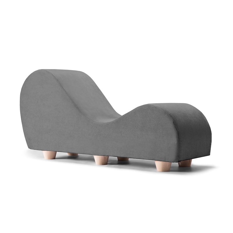 Avana Yoga Chaise Lounge w/ Maple Wood Feet