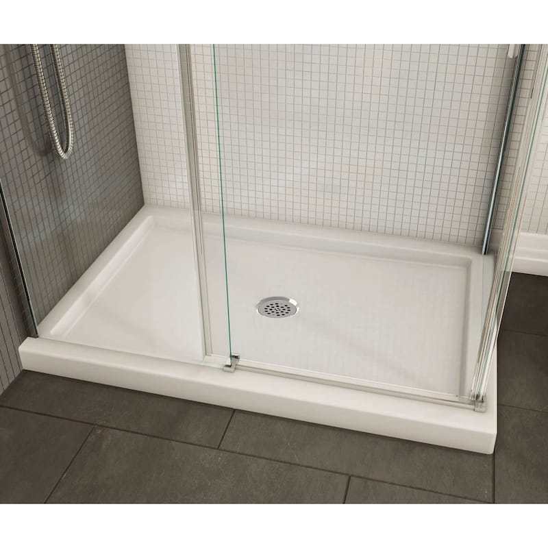 Maax B3Round 47-7/8" x 31-7/8" Rectangular Shower Base with Double