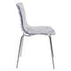 preview thumbnail 27 of 37, LeisureMod Astor Set of 4 Acrylic Plastic Transparent Dining Side Chair With Chrome Base for Home Kitchen Restaurant