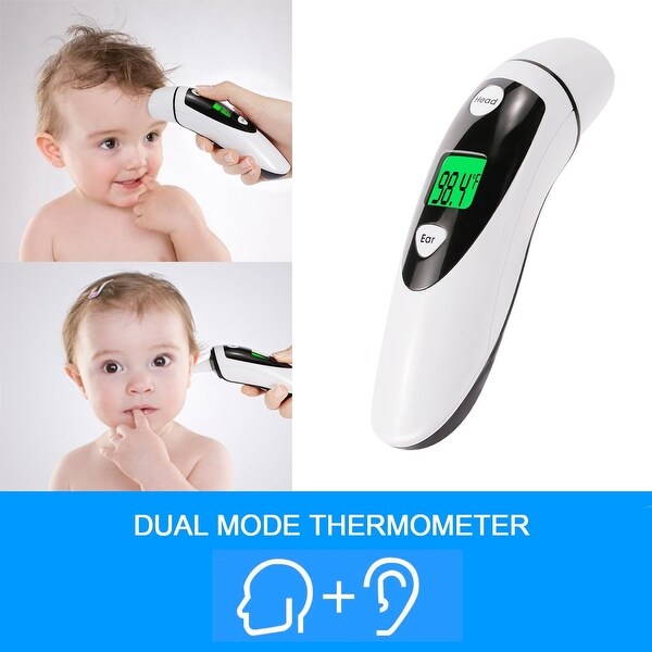 Fitnate Ear and Forehead Thermometer for Baby Adult Instant Read IR Fever Alarm Medical Infrared Lens Technology