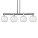 Option Black Antique Brass / Clear Glass with White Rope