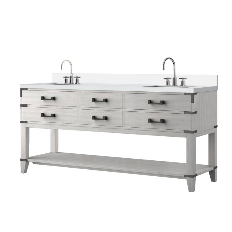 Norwalk Bath Vanity Quartz Top, Sink and Faucet