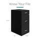 preview thumbnail 5 of 8, Space Solutions 18" Deep 3 Drawer Metal File Cabinet, Black