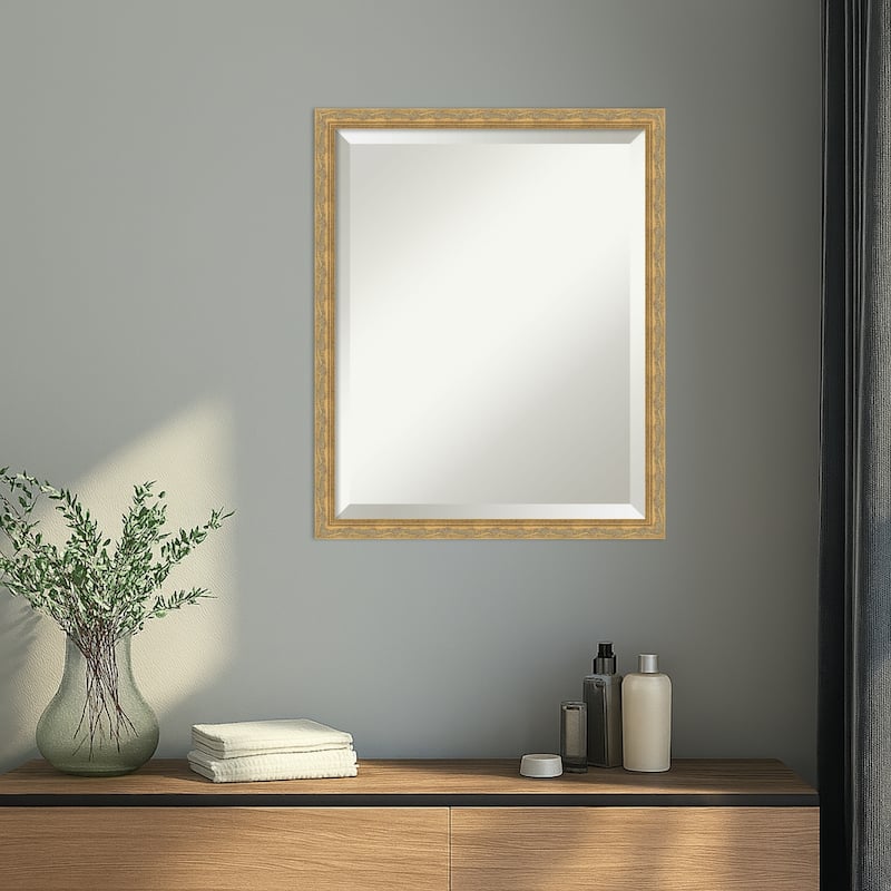 Mila Beveled Wood Framed Wall Mirror