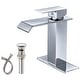 preview thumbnail 2 of 40, Vibrantbath Commercial Waterfall Spout Bathroom Sink Faucet Chrome