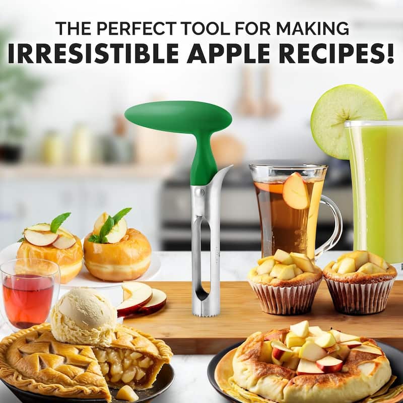 Zulay Kitchen Ultra Sharp Stainless Steel Apple Corer Tool