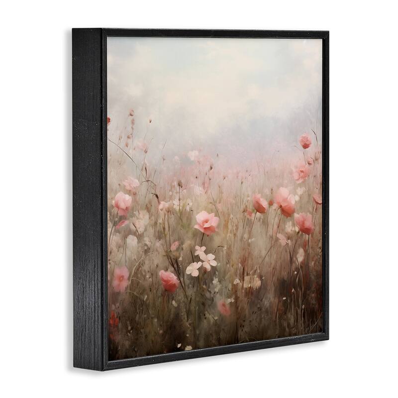 Stupell Blooming Pink Meadow Flowers Framed Giclee Art Design By Arlington Prints