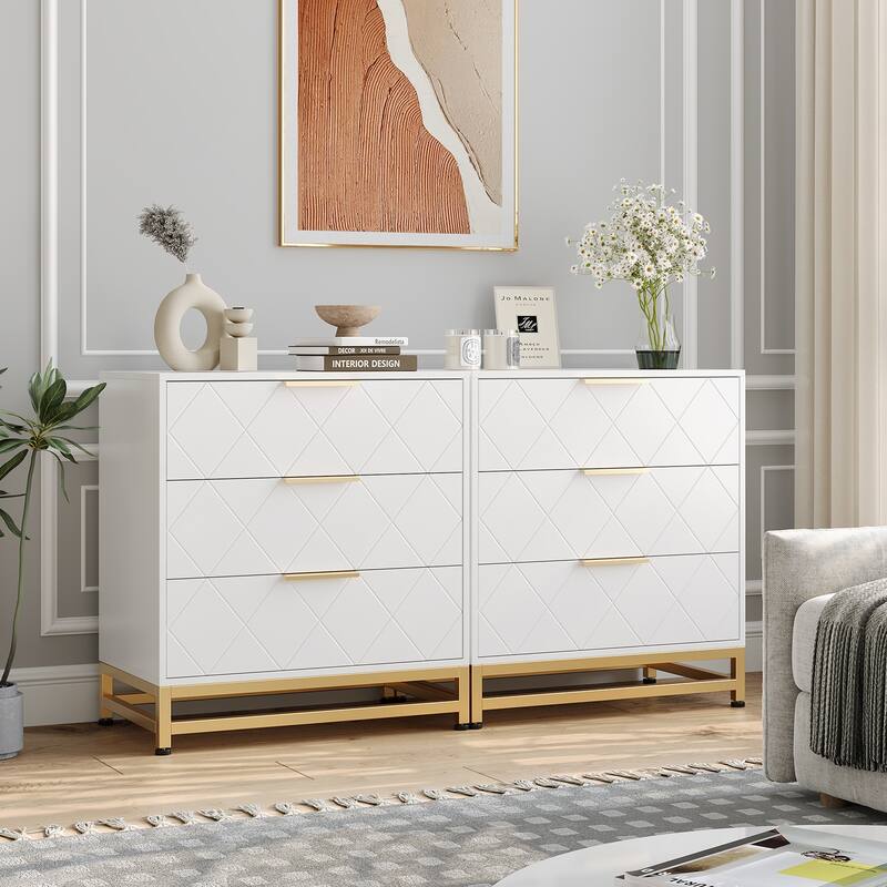 Nightstand with 3 Drawer