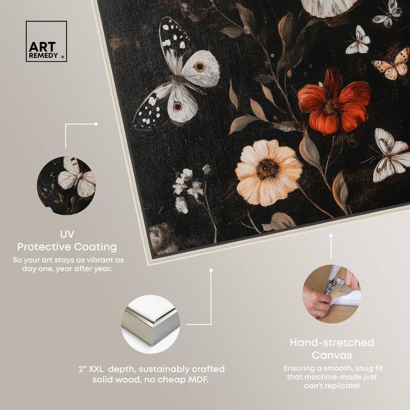 Butterfly Wing Patterns Canvas by Art Remedy