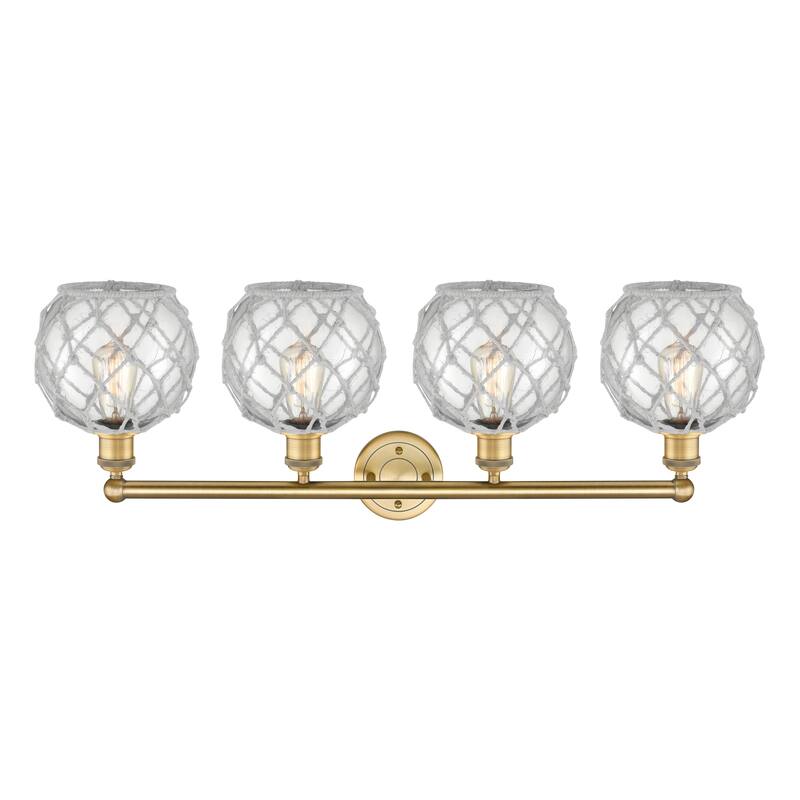 Innovations Lighting Endless Possibilities Edison - Farmhouse Rope - 4 Light 35" Bath Vanity Light