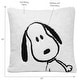 preview thumbnail 3 of 3, Lambs & Ivy Classic Snoopy White/Black Furry Decorative Nursery Throw Pillow