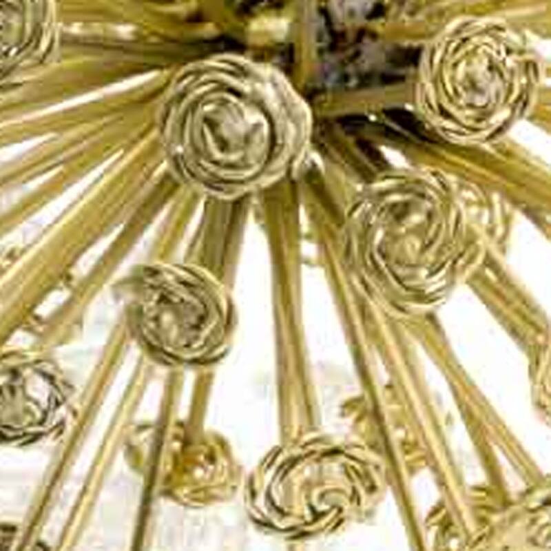 HomeRoots Set of Two Gold Cast Iron Decorative Spiky Sphere Tabletop Sculptures - 6.5' X '6.5' X '6.5